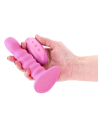 COLOURS RIBBED 5 INCH VIBRATING PINK