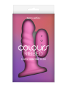 COLOURS RIBBED 5 INCH VIBRATING PINK