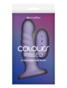 COLOURS RIBBED 5 INCH VIBRATING PURPLE