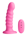 COLOURS RIBBED 6 INCH VIBRATING PINK