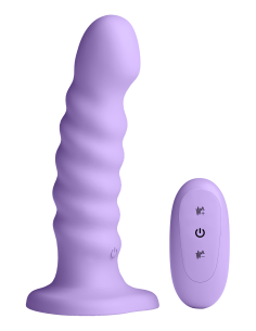 COLOURS RIBBED 6 INCH VIBRATING PURPLE