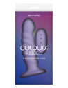 COLOURS RIBBED 6 INCH VIBRATING PURPLE