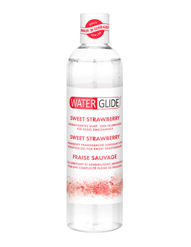 Lubrykant Waterglide 300 ml o smaku słodkiej truskawki - Sklep erotyczny Intymnosc24.pl