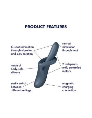 SATISFYER HEAT FLEX 4 GREY