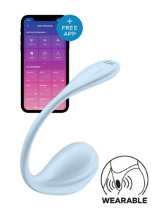 SATISFYER SMOOTH CONNECT APP PETAL LIGHT BLUE