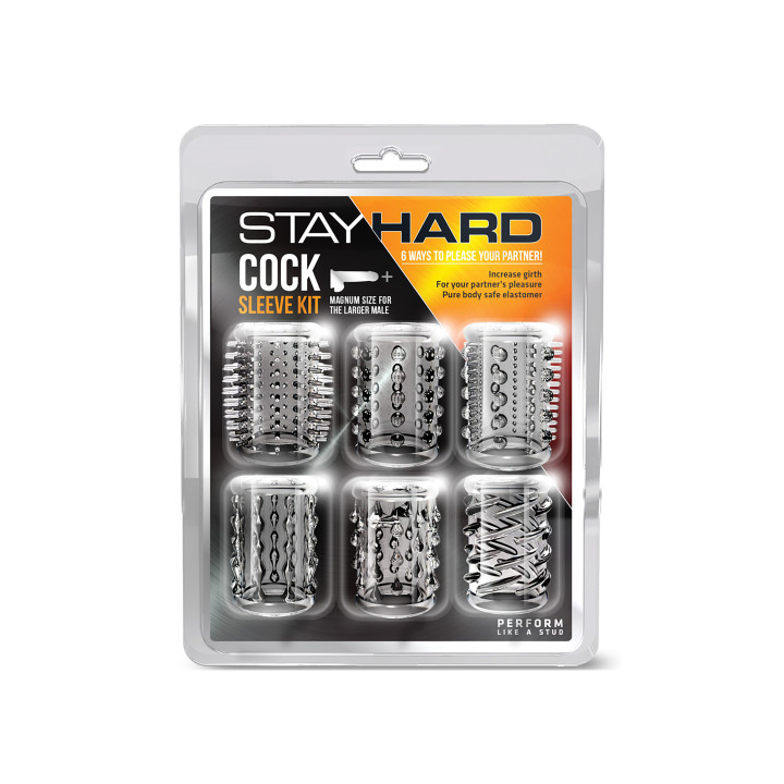 STAY HARD COCK SLEEVE KIT CLEAR