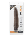 DR. SKIN COCK VIBE 7 INCH CHOCOLATE - Sklep erotyczny Intymnosc24.pl