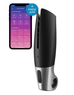 SATISFYER POWER MASTURBATOR CONNECT APP BLACK