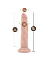 Realistyczne dildo Dr Skin 7.5 inch - Karmelowy - Sklep erotyczny Intymnosc24.pl