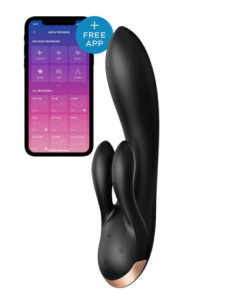 SATISFYER DOUBLE FLEX CONNECT APP BLACK