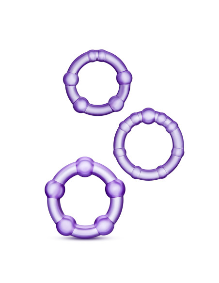 STAY HARD BEADED COCKRINGS PURPLE