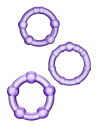 STAY HARD BEADED COCKRINGS PURPLE