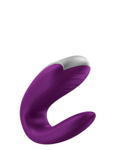 SATISFYER DOUBLE FUN CONNECT APP VIOLET