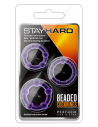 STAY HARD BEADED COCKRINGS PURPLE