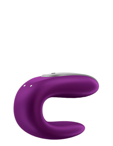 SATISFYER DOUBLE FUN CONNECT APP VIOLET