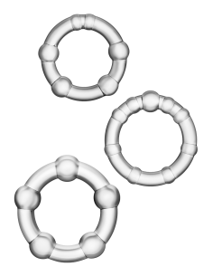 STAY HARD BEADED COCKRINGS CLEAR 2