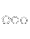 STAY HARD BEADED COCKRINGS CLEAR