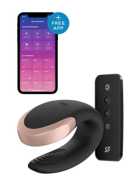 SATISFYER DOUBLE LOVE CONNECT APP BLACK