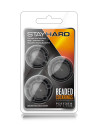 STAY HARD BEADED COCKRINGS BLACK - Sklep erotyczny Intymnosc24.pl