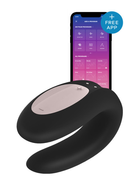 SATISFYER DOUBLE JOY CONNECT APP BLACK