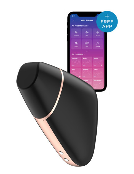 SATISFYER LOVE TRIANGLE CONNECT APP BLACK
