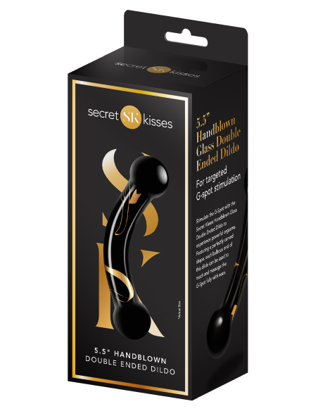 SECRET KISSES 5.5 INCH HANDBLOWN DOUBLE ENDED DILDO